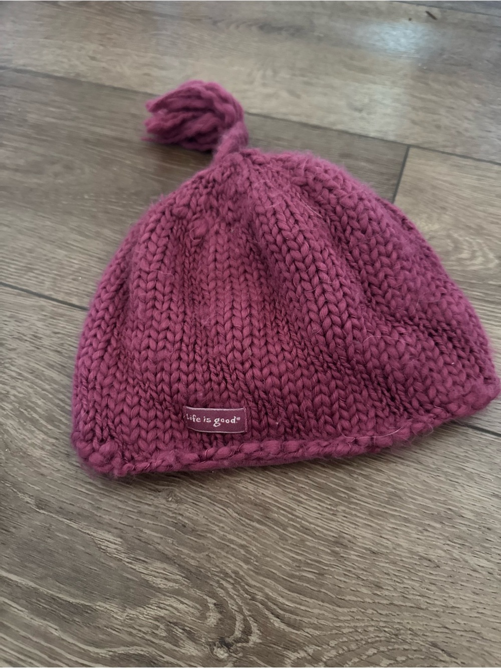 Life is Good Knit Beanie - Berry Pink